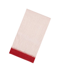 Off White Handwoven Orissa Cotton Saree With Checks & Ganga Jamuna Border-OR0900