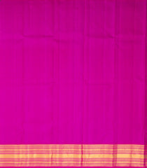 Green Handloom Korvai Silk Pavadai & Pink Dhavani-PM2084
