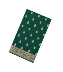 Green Handloom Banarasi Silk Saree With Meena Floral Kanchipuram Butta Silk Sarees-BE1882