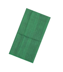 Green Printed Synthetic Tussar Silk Saree With Zari Checks & Contrast Pallu-SY0375