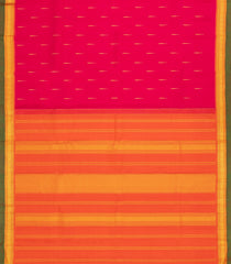 Hot Pink Handloom Kanchipuram Silk Saree With Raindrop Buttas -KA13838