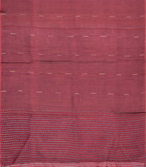 Crimson Woven Tussar Silk Saree With Stripes-TU3318