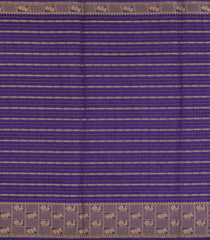 Purple Woven Synthetic Dola Silk Saree With Zari Stripes-BL5716