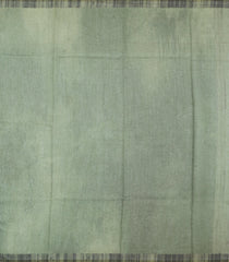 Sage Green Printed Art Dupion Saree With Bird Motifs-BL6138