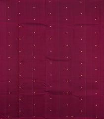 Maroon Handloom Kanchipuram Silk Saree With Zari Buttas-KA15467