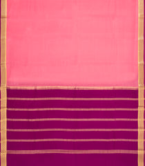 Peach Woven Mysore Silk Saree With Contrast Border-MS3734