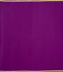 Purple Woven Mysore Silk Saree With Zari Border-MS3696