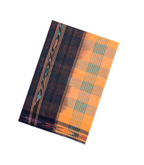 Peach Woven Kadappa Cotton Saree With Checks-KN0719