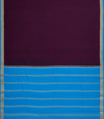 Maroon Woven Mysore Silk Saree With Contrast Zari Border-MS3266