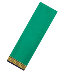 Aquamarine Woven Mysore Silk Saree With Contrast Zari Border-MS3587