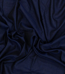Navy Blue Woven Chirala Cotton Saree With Narayanapet Border-CR1458
