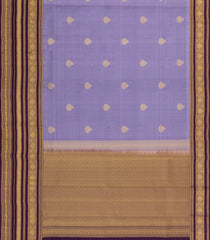Lavender Kanchipuram Silk Saree With Zari Buttas-KA14925