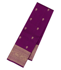 Magenta Woven Pure Silk Saree With Floral Buttas-KA15534