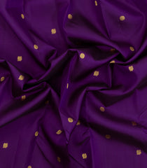Purple Handloom Kanchipuram Silk Saree With Zari Buttas-KA15257