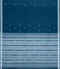 Navy Blue Woven Kadapa Cotton Saree With Buttas-KN0699