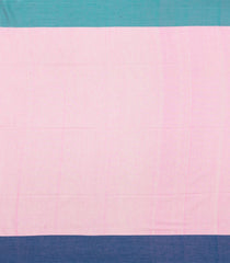 Baby Pink Handloom Bengal Cotton Saree With Sqaure Buttas-BG1705