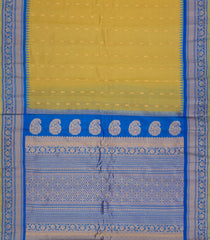 Sandal Handloom Gadwal SICO Saree With Cotton Body & Silk Border-GA0404