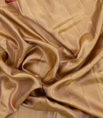 Gold Handloom Tissue Kanchipuram Silk Saree With Zari Stripes-KA14272