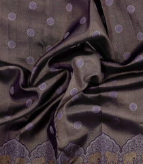 Lilac Handloom Kanchipuram Silk Saree With Chakaram Motifs-KA15031-Lilac