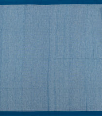 Light Blue Handloom Bengal Cotton Saree With Floral Buttas-BG1933-Light Blue
