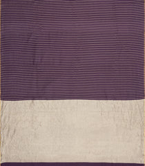 Burugndy Woven Banarasi Khaddi Georgette Silk Saree With Stripes-BE1939