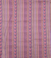 Multi Colour Woven Synthetic Brasso Saree With Diagonal Stripes-BL4916