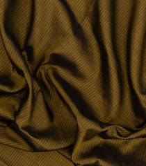 Dark Olive Handloom Soft Silk Cotton Saree With Zari Stripes-SC4302