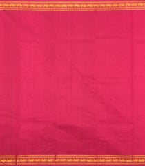 Baby Pink Handloom Korvai Kanchipuram Silk Saree With Veldari Stripes-KA14721