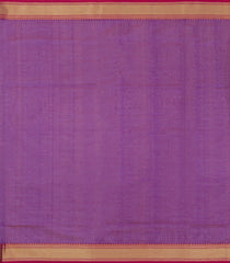 Purple Handloom Silk Cotton Saree With Parrot Buttas-SC4400