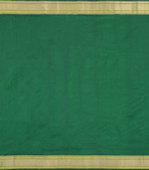 Green Handloom Paithani Silk Saree With Floral Zari Motifs & Meena Pallu-PA1130