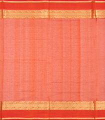 Red Handloom Silk Cotton Saree With Zari Buttas-SC4828