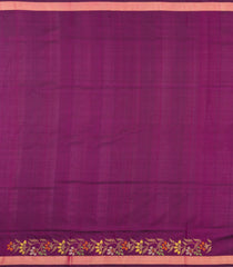 Magenta Handloom Uppada Silk Saree With Meena Floral Motifs-UP0429
