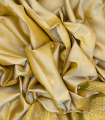 Beige Handloom Soft Silk Saree With Floral Buttas-SO4004