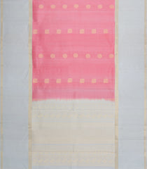 Light Peach Handloom Soft Silk Saree With Zari Buttas-SO4711
