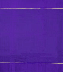 Purple Handloom Kanchipuram Silk Saree With Meena Floral Motifs-KA15754
