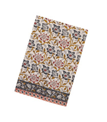 Grey Printed Kalamkari Cotton Saree -KAL1247