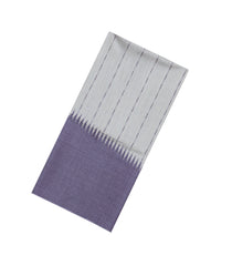 Lilac Woven Tussar Silk Saree With Stripes & Rising Border-TU3494