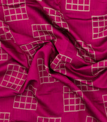 Pink Printed Art Chanderi Saree With Zari Border-BL5018