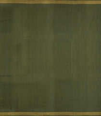 Sage Green Handloom Tussar Silk Saree With Floral Buttas-TU3567