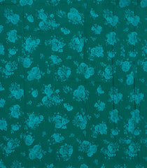 Sea Green Woven Pure Chiffon Silk Saree With Printed Floral Motifs-PS0605
