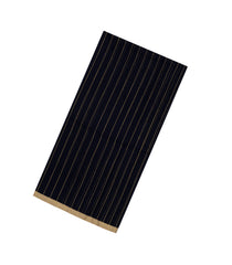 Black Handloom Bengal Cotton Saree With Dotted Stripes-BG1706