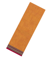 Orange Woven Chirala Cotton Saree With Narayanapet Border-CR1447