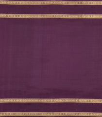 Dark Burgundy Handloom Kanchipuram Silk Saree With Zari Checks & Buttas-KA16156