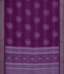 Burgundy Printed Synthetics Dola With Zari Stripes -BL5241