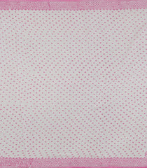 Baby Pink Printed Jaipur Cotton Saree With Floral Motifs-JC1603