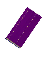 Purple Handloom Maheswari Silk Cotton Saree With Buttas-SC4177