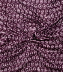 Lilac Printed Chanderi Cotton Saree With Zari Border-CC1576
