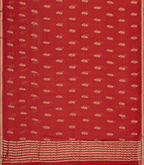 Red Woven Mysore Silk Saree With Floral Buttas-MS3344
