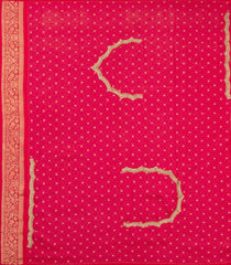 Pink Woven Pure Silk Saree With Floral Motifs & Hand Embroidered Selvage-EN1805
