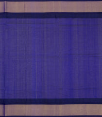 Turquoise Handloom Korvai Silk Cotton Saree With Contrast Temple Border-SC4428